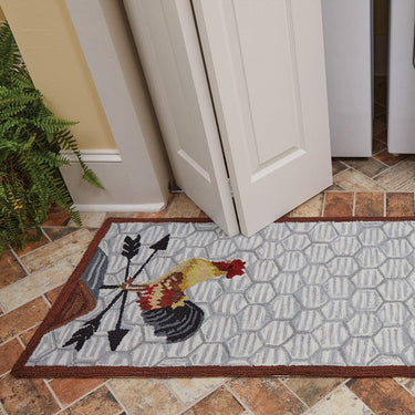 Break Of Day Rooster Hooked Rug Runner 2' x 6' - Park Designs - The Fox Decor
